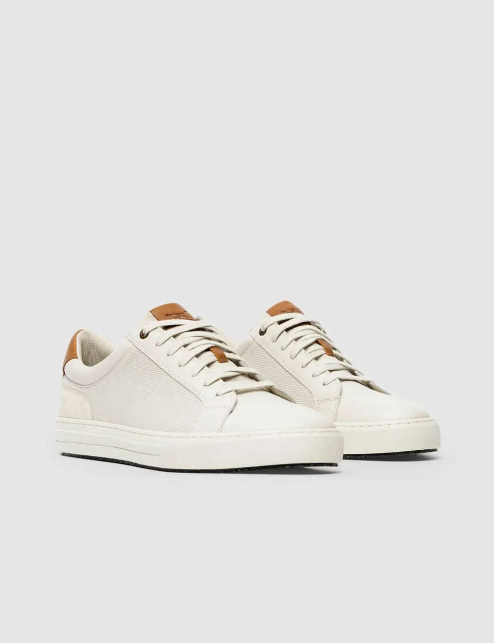 Leather Lace Up Trainers