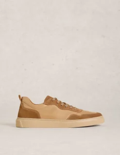 Leather Lace Up Trainers