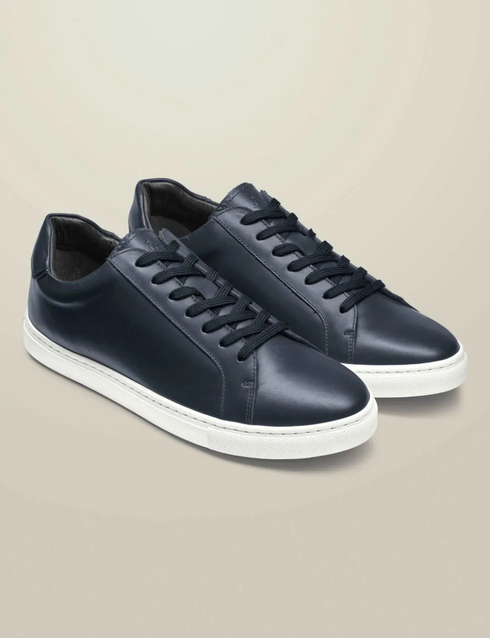 Leather Lace Up Trainers