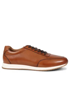 Leather Lace Up Trainers