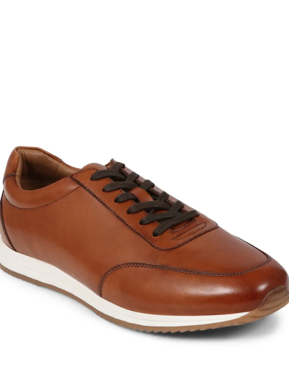 Leather Lace Up Trainers