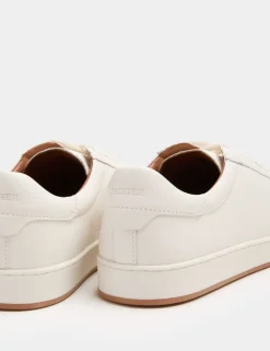 Leather Lace up Trainers