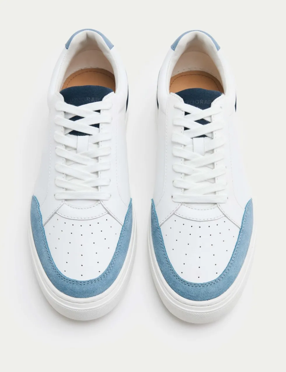 Leather Lace Up Trainers