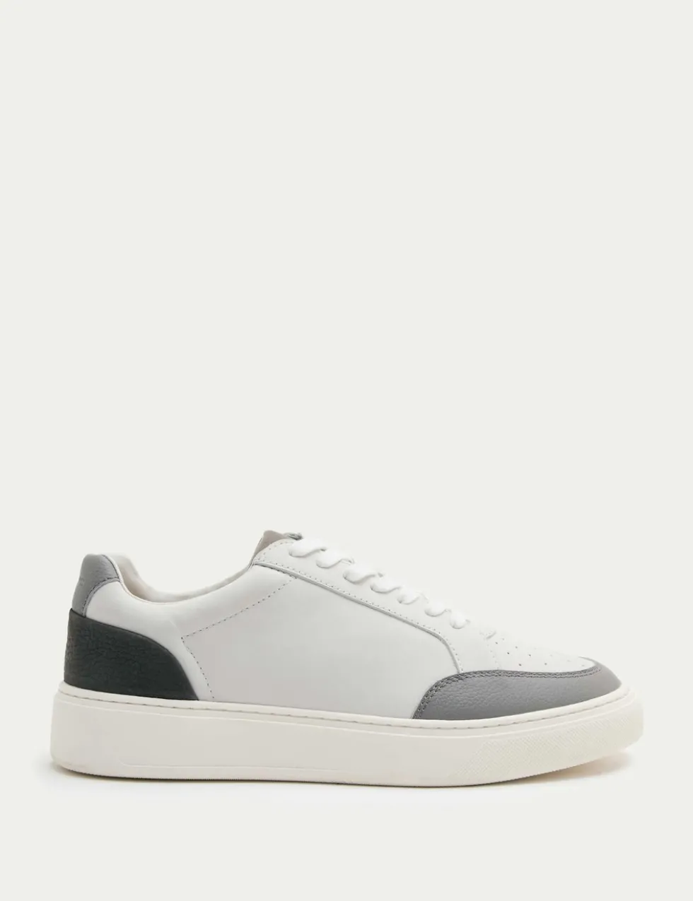 Leather Lace Up Trainers