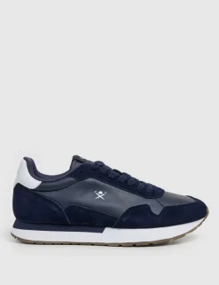 Leather Lace Up Trainers