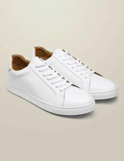 Leather Lace Up Trainers