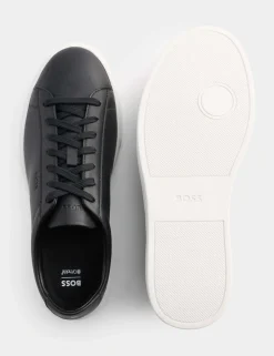 Leather Lace Up Trainers