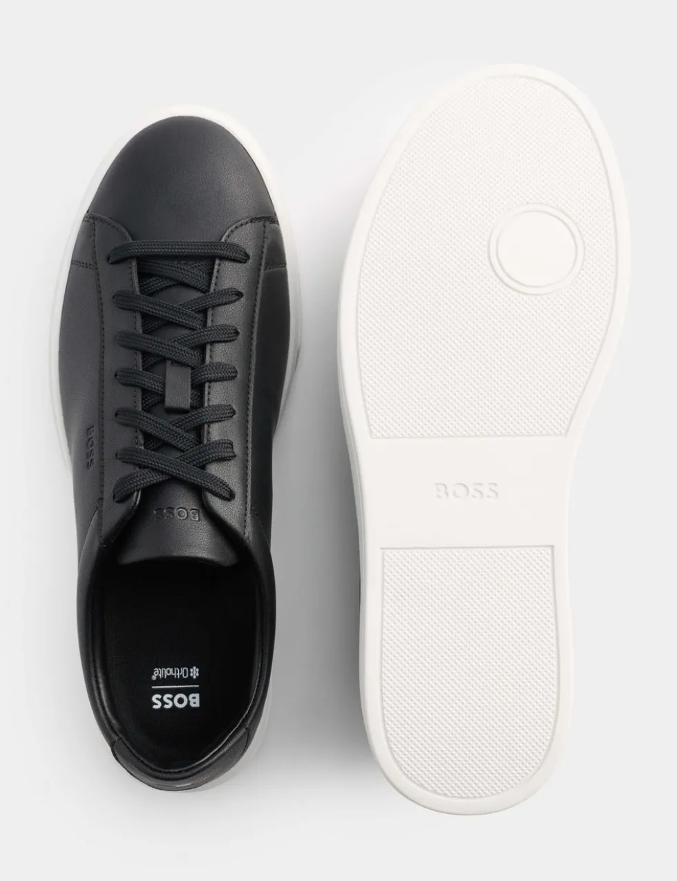 Leather Lace Up Trainers
