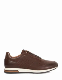 Leather Lace Up Wide Fit Trainers