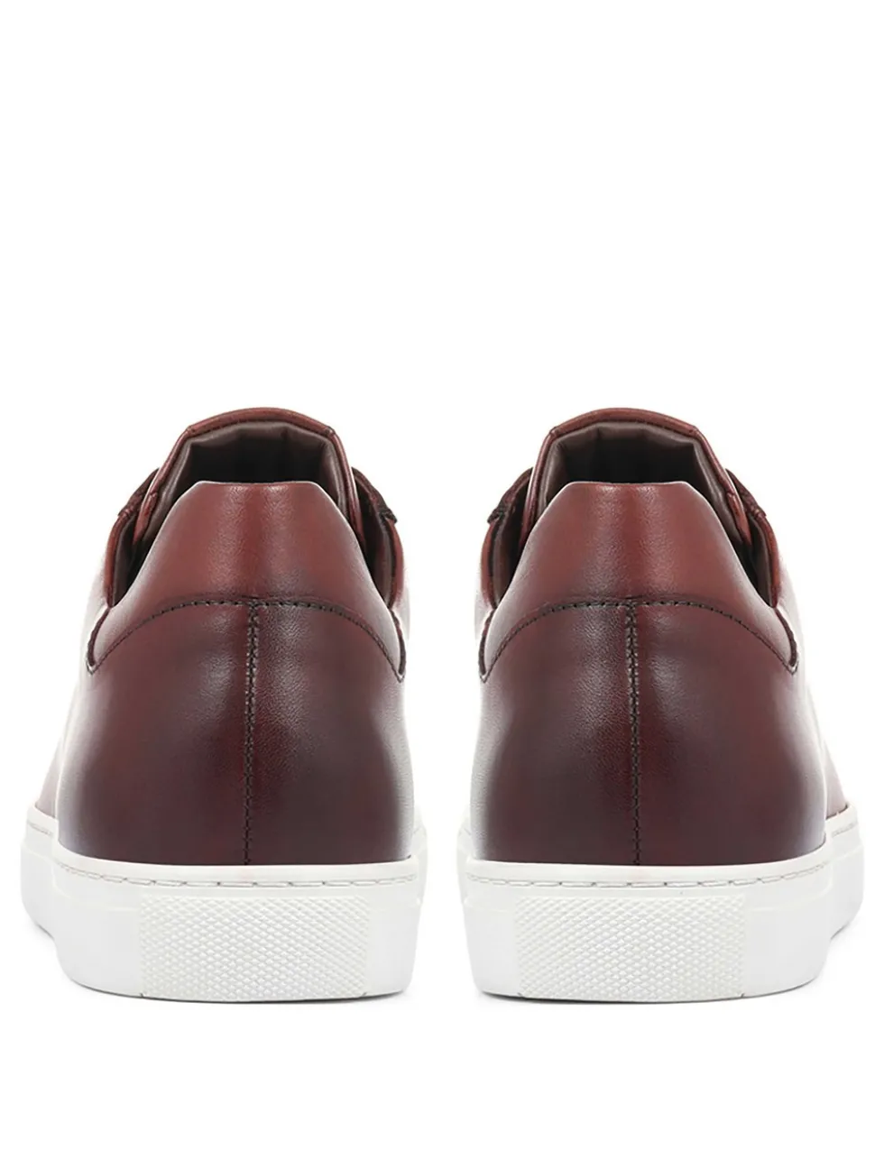 Leather Lace-Up Trainers