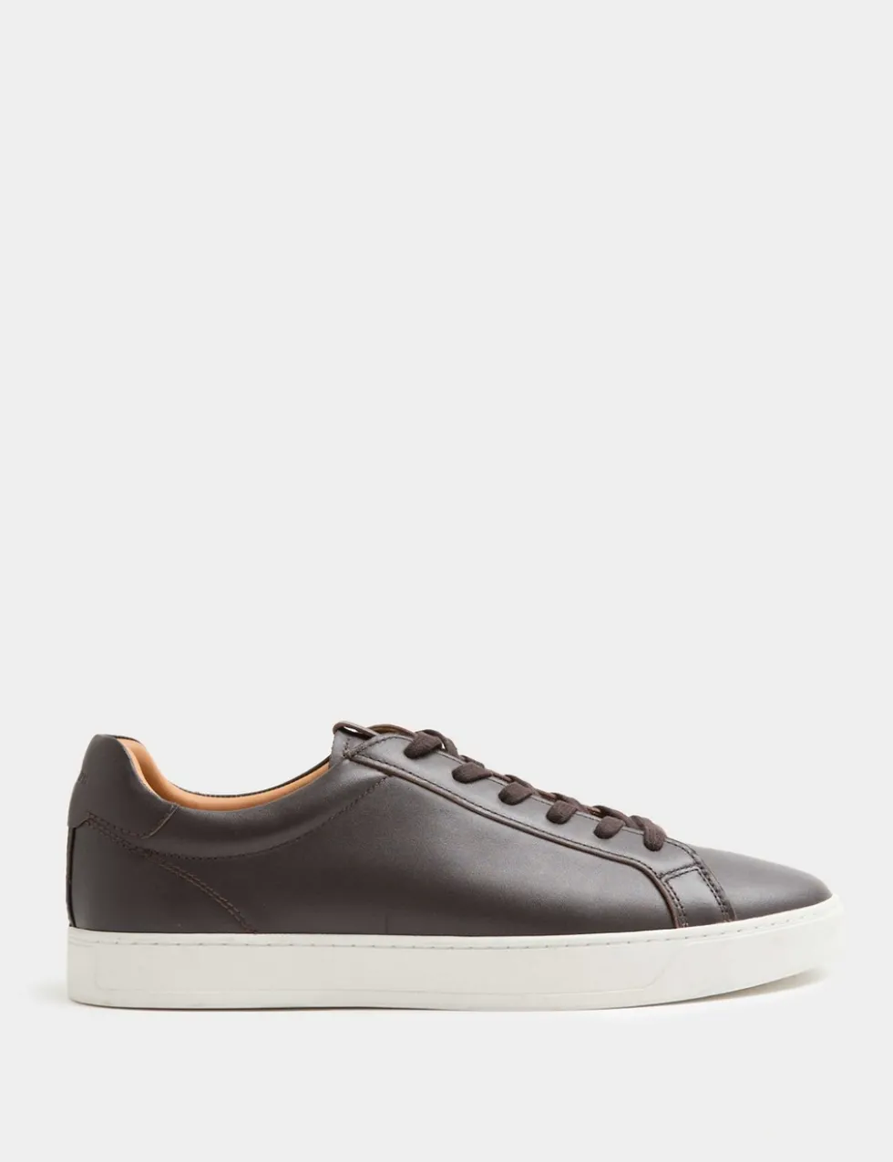 Leather Lace-Up Trainers