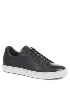 Leather Lace-Up Trainers