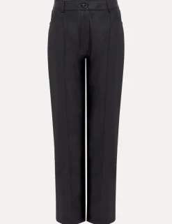 Leather Look Slim Fit Trousers
