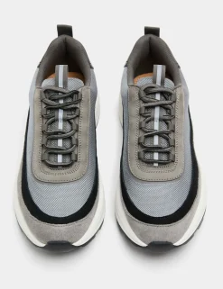 Leather Mix Runner Trainers