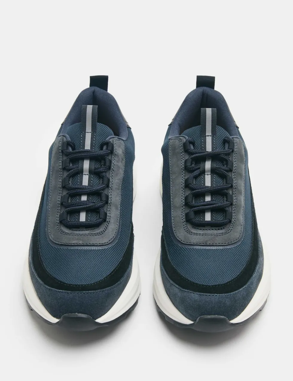 Leather Mix Runner Trainers