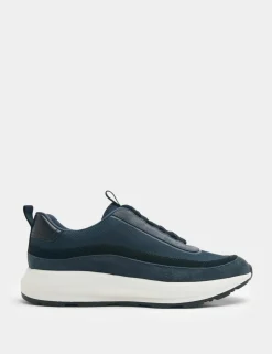 Leather Mix Runner Trainers