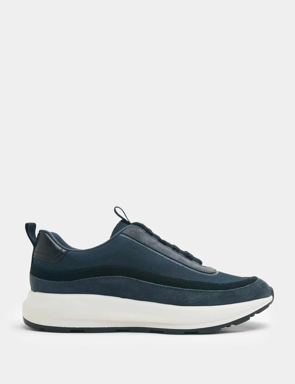 Leather Mix Runner Trainers