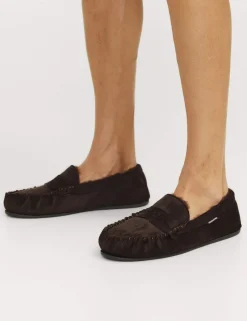 Leather Moccasin Slippers