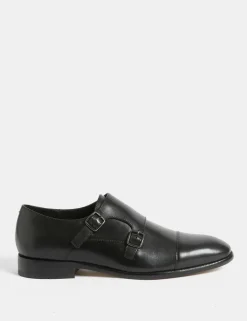 Leather Monk Strap Shoes