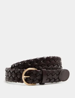 Leather Plaited Belt