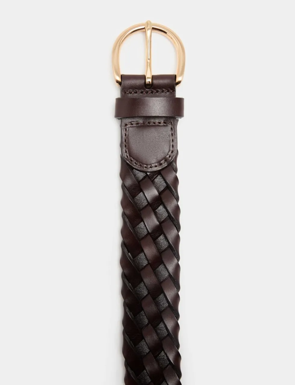 Leather Plaited Belt