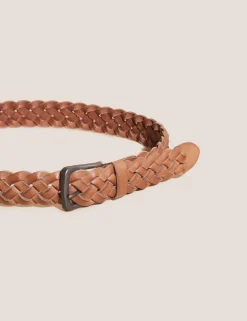 Leather Plaited Belt