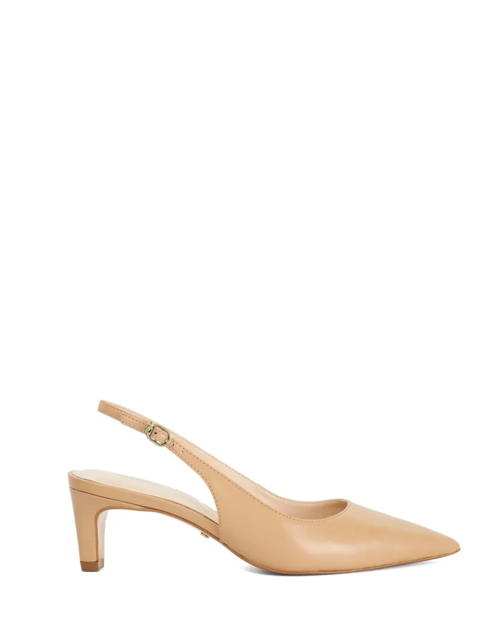 Leather Pointed Slingback Shoes