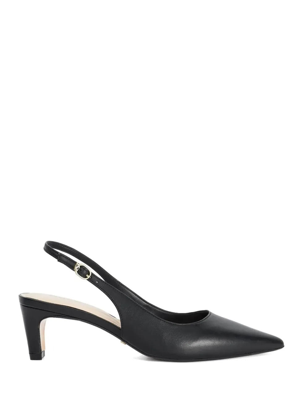 Leather Pointed Slingback Shoes
