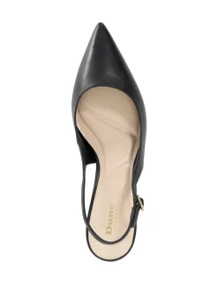 Leather Pointed Slingback Shoes