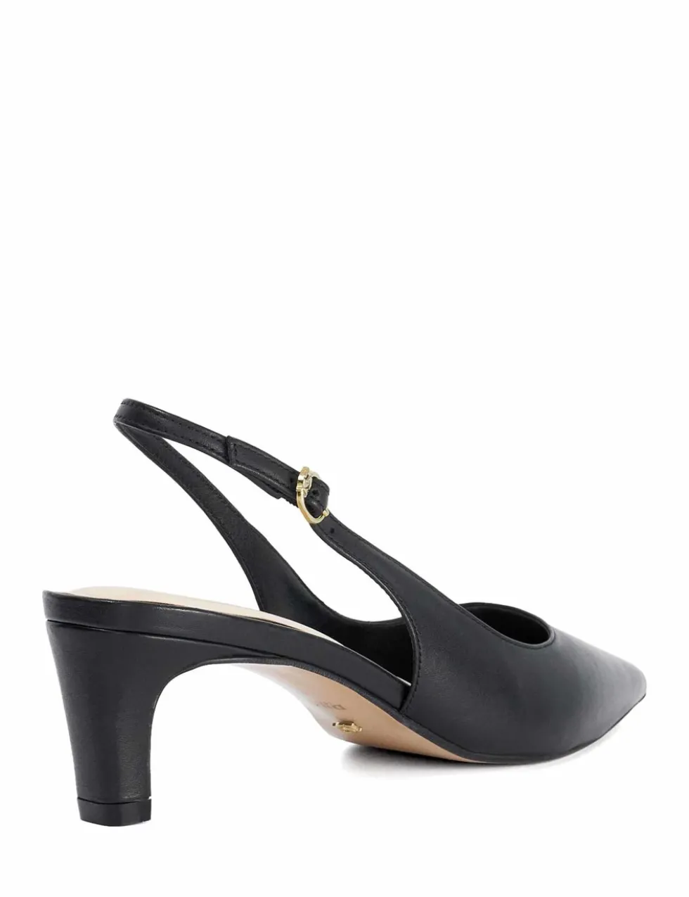 Leather Pointed Slingback Shoes