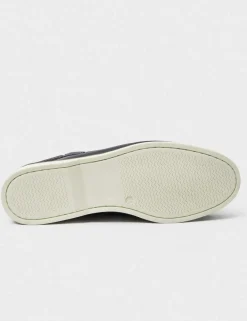 Leather Pull On Lace Up Deck Shoes