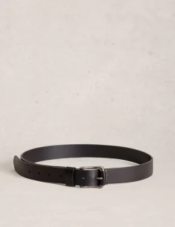 Leather Rectangular Buckle Belt