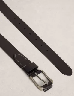 Leather Rectangular Buckle Belt