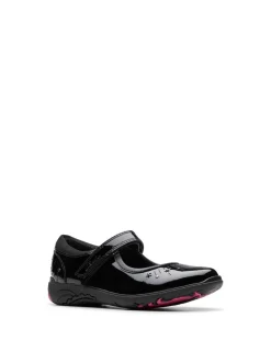 Leather Riptape School Shoes (8 Small-2½ Large)