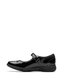 Leather Riptape School Shoes (8 Small-2½ Large)