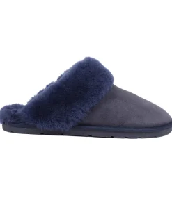 Leather Sheepskin Mule Slippers