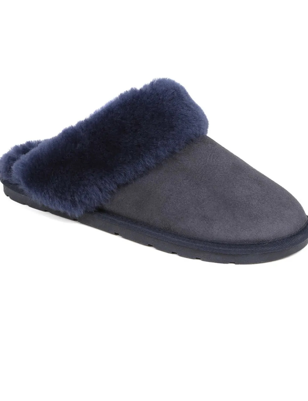 Leather Sheepskin Mule Slippers