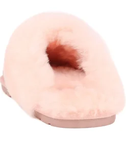Leather Sheepskin Mule Slippers