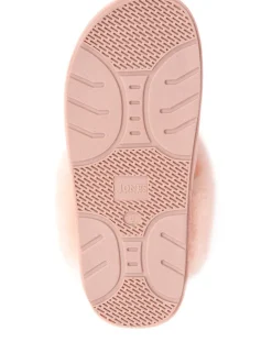 Leather Sheepskin Mule Slippers