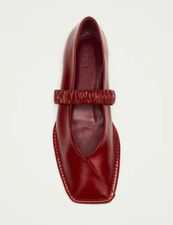 Leather Slip On Flat Ballet Pumps