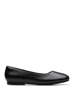 Leather Slip On Flat Ballet Pumps