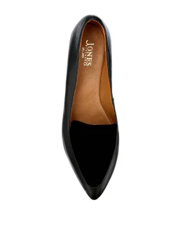 Leather Slip On Flat Pointed Pumps