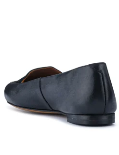Leather Slip On Flat Pointed Pumps