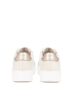 Leather Slip On Platform Trainers