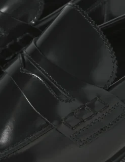 Leather Slip-On Loafers