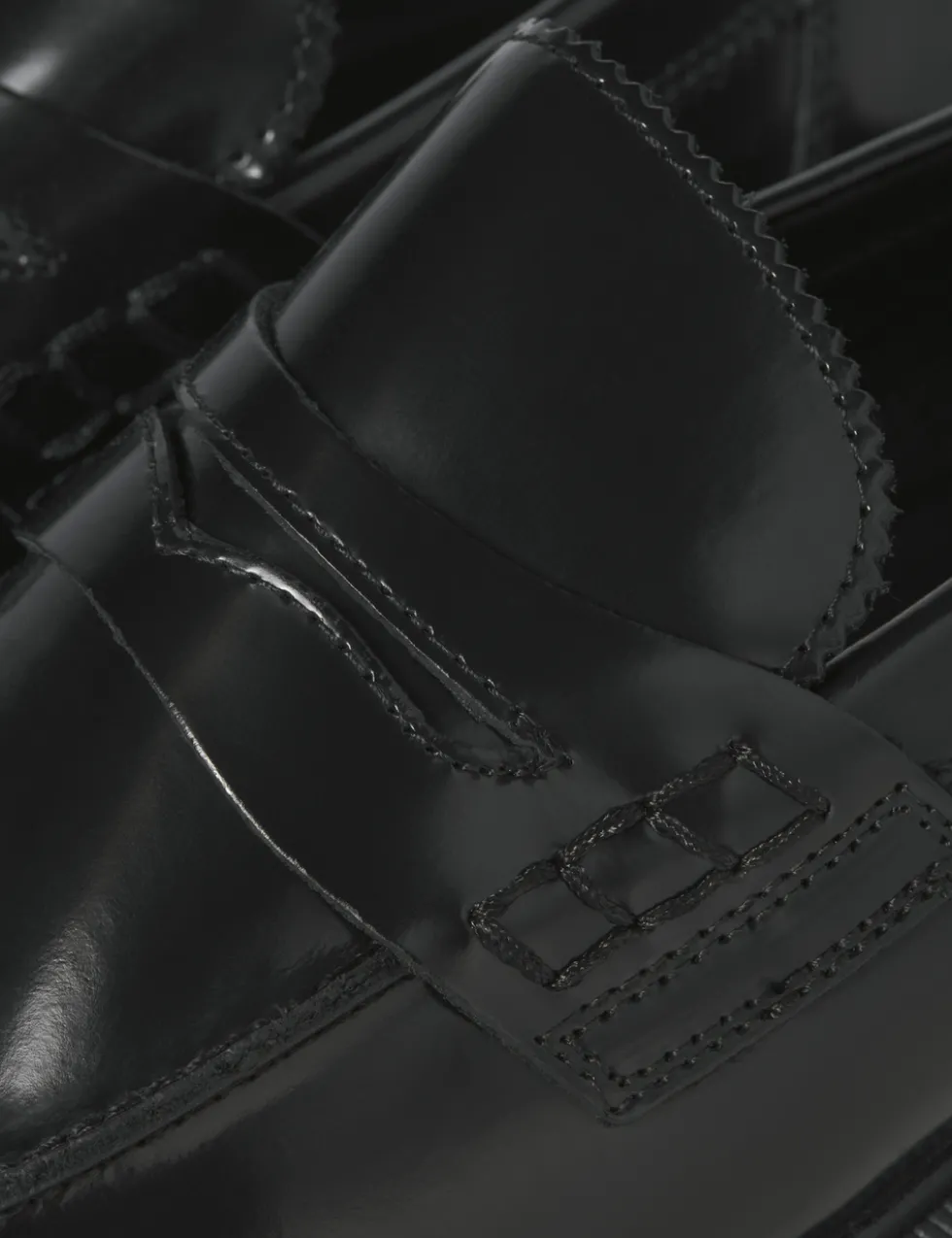 Leather Slip-On Loafers