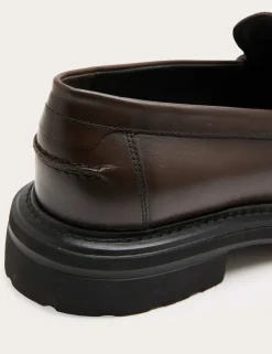Leather Slip-On Loafers
