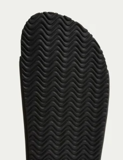 Leather Slip-On Sandals