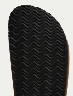 Leather Slip-On Sandals