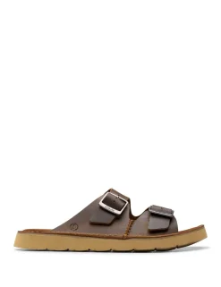 Leather Slip-On Sandals